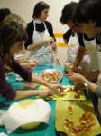scuola di cucina dei cuochivolanti: all'affettaggio dei panini!